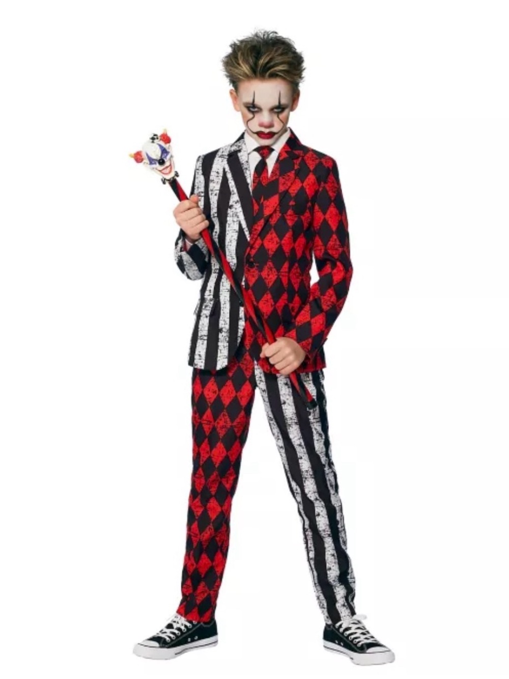 SPIRIT Kids Twisted Circus Suit includes: jacket,pants,tie Size MEDIUM 8-10